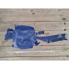 Cuir de lézard - bleu égyptien - accessoire bijou maroquinerie - Cuir en stock