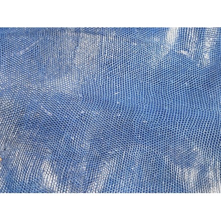 Cuir de lézard - bleu égyptien - accessoire bijou maroquinerie - Cuirenstock