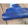 Cuir de lézard - bleu égyptien - accessoire bijou maroquinerie - Cuir en Stock