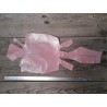 Cuir de lézard - rose dragée- accessoire bijou maroquinerie - Cuir en stock