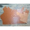 Demi-peau de cuir de vache lisse - caramel -maroquinerie - Cuir en stock