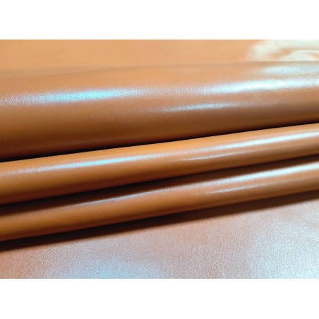 Bande de cuir de vache lisse - Caramel - Cuir en Stock