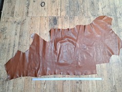 Demi peau de vachette lisse - nuts - maroquinerie - cuirenstock