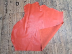 demi-peau vache lisse - potiron - maroquinerie - accessoires - Cuirenstock