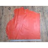 demi-peau vache lisse - potiron - maroquinerie - accessoires - cuir en stock