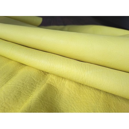 Demi peau de vachette lisse - soleil doux - maroquinerie - Cuirenstock