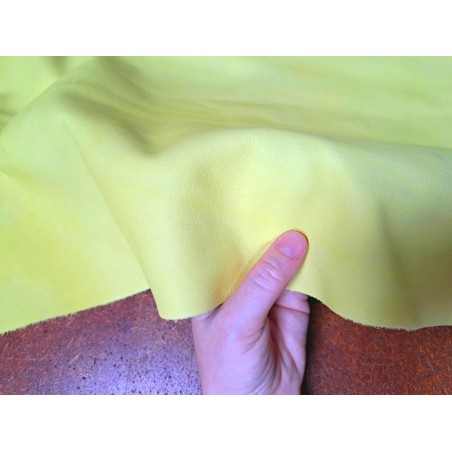 Demi peau de vachette lisse - soleil doux - maroquinerie - cuirenstock