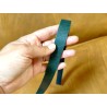 Bande de cuir - double croupon - Pullup VERT - anse de sac - lanière - Cuir en Stock
