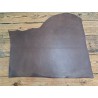 Morceau de collet végétal nuancé- Brun cèdre - Cuir en Stock