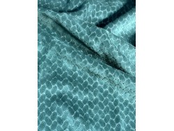 Peau de veau velours effet tressé - vert forêt - Maroquinerie - Cuir en Stock