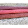 Peau de veau velours tressé épi - terracotta - Maroquinerie - Cuirenstock