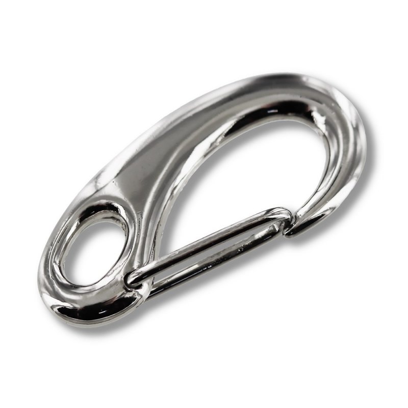 mousqueton plat zamac nickelé argent accessoire maroquinerie cuir en stock mousqueton plat zamac nickelé argent accessoire maroquinerie cuir en stock
