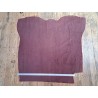 Peau de veau velours tresse épi - raisin - cuir en stock