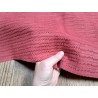 Peau de veau velours tresse épi - framboise - cuirenstock