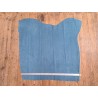 Peau de veau velours effet perforé - bleu jeans - cuir en stock
