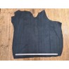 Peau de veau velours effet perforé - Bleu marine - cuir en stock