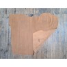 Peau de veau velours effet perforé - Brun clair - cuirenstock