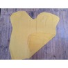 Peau de veau velours effet perforé - jaune - cuirenstock
