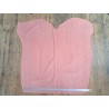 Peau de veau velours effet perforé - rose pastel- cuir en stock