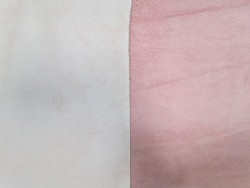 Peau de veau velours vintage - rose pastel - cuir en stock