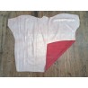 Peau de veau velours vintage nacrée - rouge corail - cuir en stock
