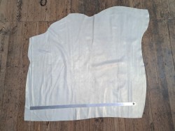 Peau de veau velours vintage nacrée - miel - maroquinerie - cuir en stock