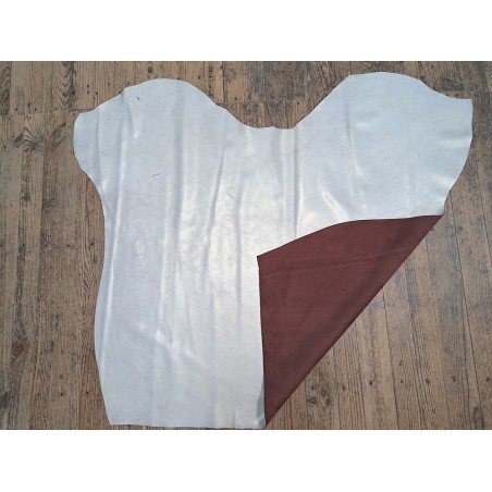 Peau de veau velours vintage nacrée - musca - maroquinerie - cuirenstock