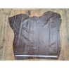 Peau de veau effet patinée vieilli - Chocolat - Cuir en Stock