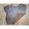 Peau de veau effet patinée vieilli - Chocolat - Cuir en Stock