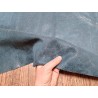 Peau de veau effet vieilli - bleu - maroquinerie - Cuirenstock