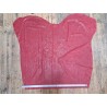 Peau de veau effet vieilli - framboise - maroquinerie - cuir en stock