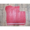 Peau de veau effet vieilli - rouge - maroquinerie - cuir en stock