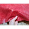 Peau de veau effet vieilli - rouge - maroquinerie - Cuirenstock