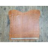 Peau de veau effet vieilli - brun clair - maroquinerie - cuir en stock