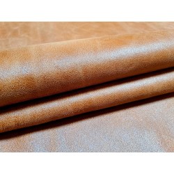Peau de veau effet vieilli - brun clair - maroquinerie - cuirenstock