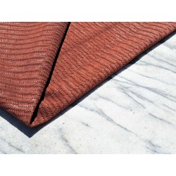 Peau de veau velours tressé épi - terracotta - Maroquinerie - Cuir en stock