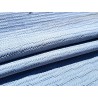 Peau de veau velours tresse épi - bleu ciel - cuir en stock