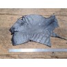 morceau de cuir de crocodile - noir mat - Cuirenstock