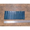Morceau de cuir crocodile véritable - bleu canard - cuir en stock