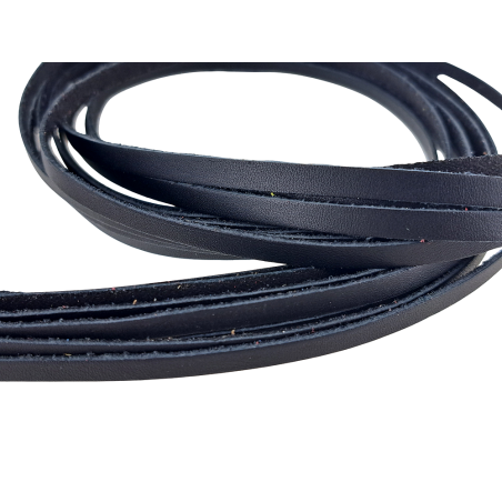 Lot de 12 lanières en cuir de vache noir - bijoux - cuirenstcok