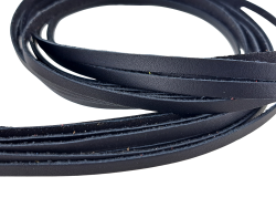 Lot de 12 lanières en cuir de vache noir - bijoux - cuirenstcok