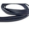 Lot de 12 lanières en cuir de vache noir - bijoux - cuirenstcok