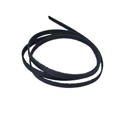 Lot de 12 lanières en cuir de vache noir - bijoux - Cuirenstcok