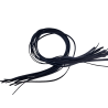 Lot de 12 lanières en cuir de vache noir - bijoux - cuirenstcok