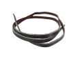 lanière lacet en cuir de vache marron brun - bijoux - maroquinerie - Cuirenstock