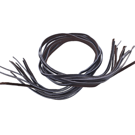 lanière lacet en cuir de vache marron brun - bijoux - maroquinerie - cuirenstock