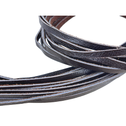 lanière lacet en cuir de vache marron brun - bijoux - maroquinerie - cuirenstock