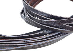 lanière lacet en cuir de vache marron brun - bijoux - maroquinerie - cuirenstock