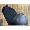 Demi-peau de cuir de veau lisse au tannage souple - Noir - Cuir en Stock
