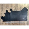 Demi-peau de cuir de veau lisse au tannage souple - Noir mat - Cuir en Stock